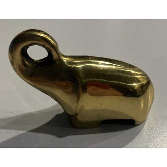 MCM Brass Elephant 3” Vintage - Picture 1 of 3